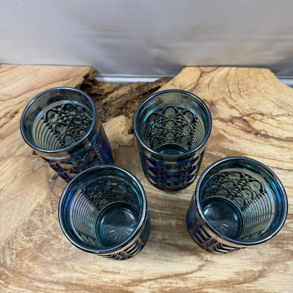 Vintage - Indiana Glass - Carnival Glass - Iridescent - Tumblers - Picture 4 of 6